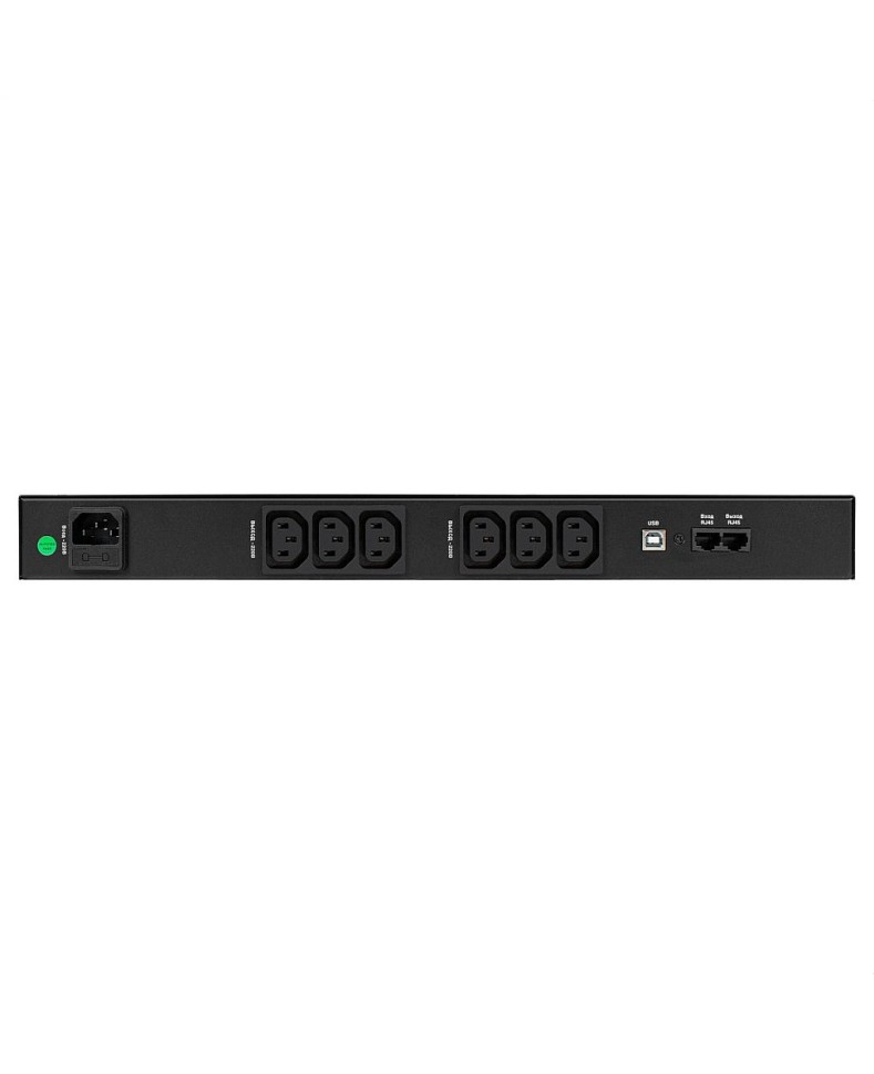 Источник бесперебойного питания ИБП ExeGate ServerRM UNL-1000 1000VA/600W, LCD, AVR, Rackmount 1U, 6*C13, USB