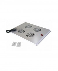 Вентиляторный модуль потолочный NTSS-FAN4/1000 ПРЕМИУМ 4 вентилятора для напольных шкафов с глубиной 1000 мм, серый