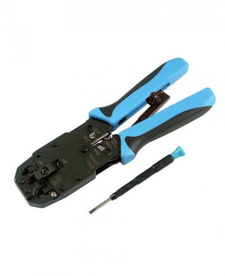 Обжимной инструмент HT-2008AR 8p8c(RJ-45), 6p6c(RJ-12), 6p4c(RJ-11), 4p4c(RJ-9) , Hanlong