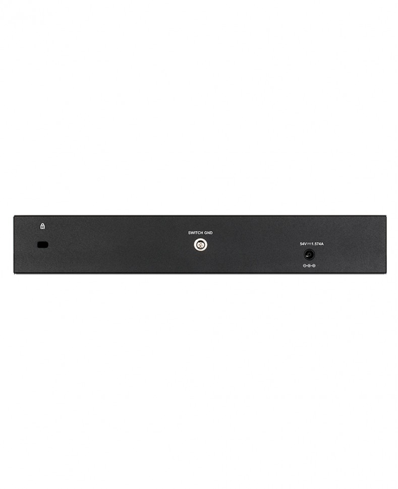 Коммутатор гигабитный управляемый D-Link DGS-1210-10P с 8 портами 10/100/1000Base-T с поддержкой PoE и 2 портами 1000Base-X SFP