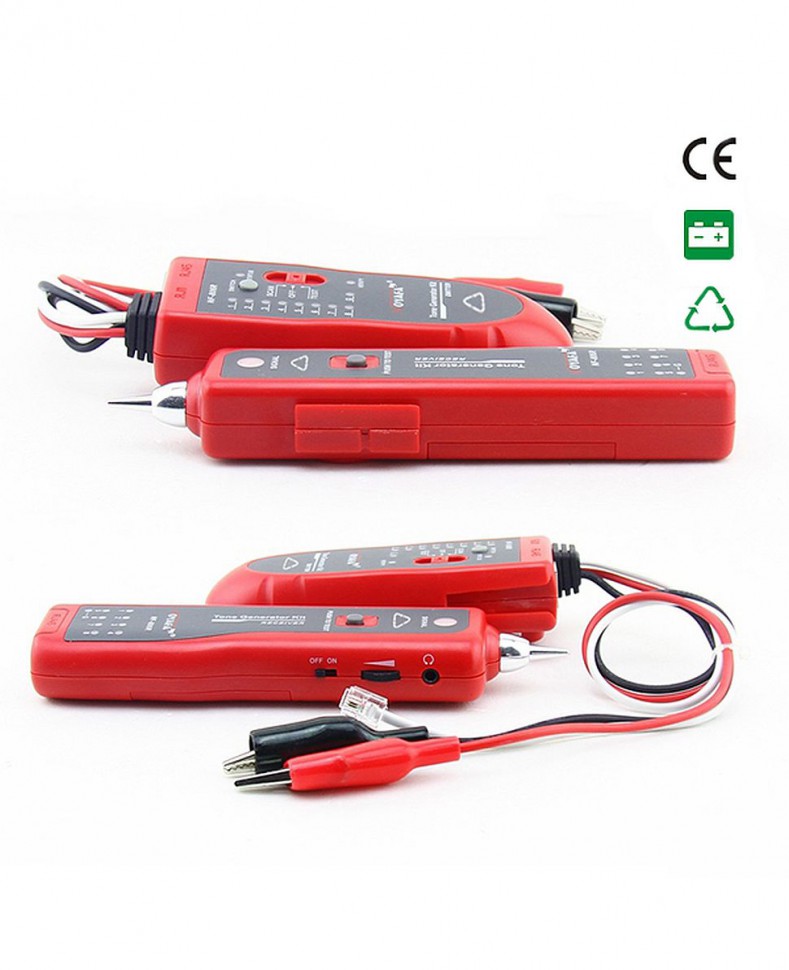 Сетевой кабельный тестер витой пары - трассоискатель NF-806R (LAN RJ-45, RJ-11)