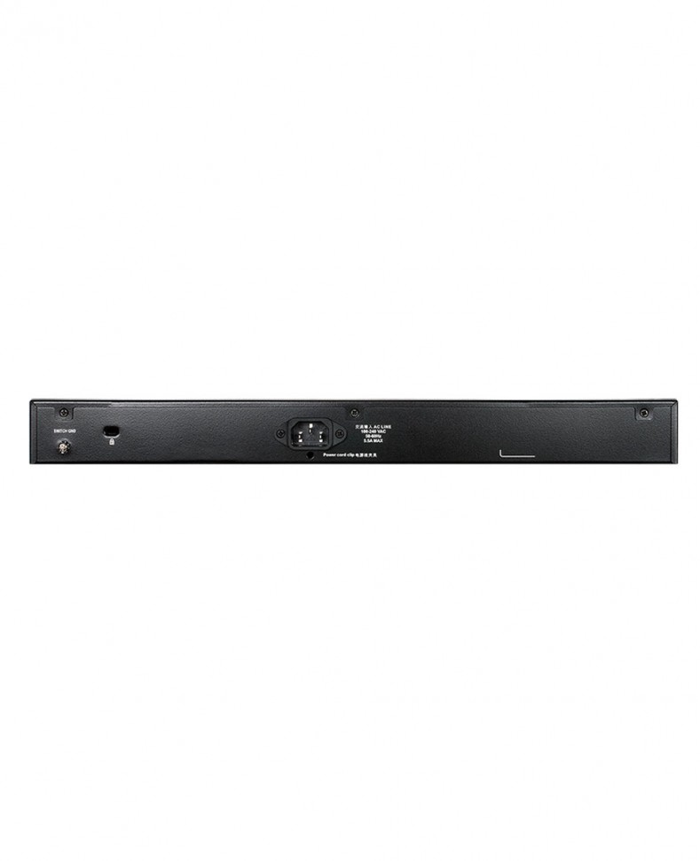 Коммутатор гигабитный управляемый D-Link DGS-1510-28XMP с 24 портами 10/100/1000Base-T с поддержкой РоЕ и 4 портами 10G Base-X SFP+