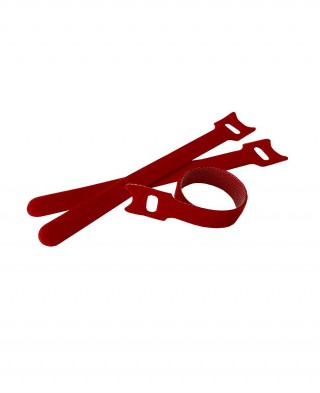 Стяжка-липучка многоразовая 150x12 мм /10 шт (красная)