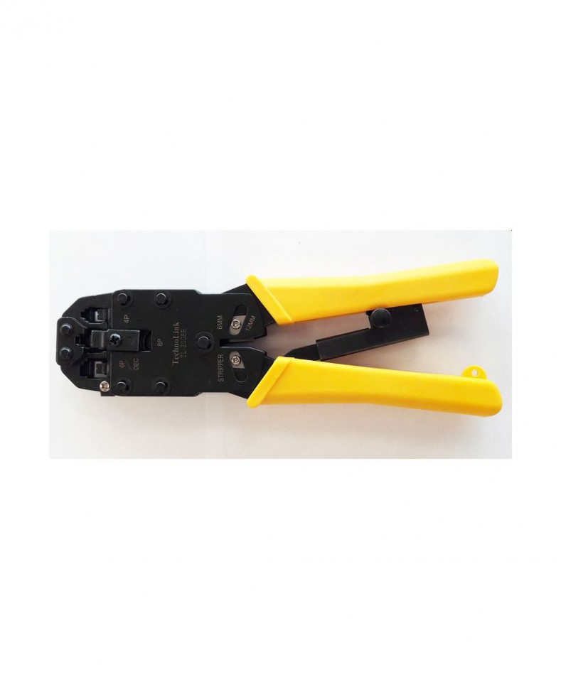 Обжимной инструмент TL-2008R RJ-45/8P-8C, RJ12/6P-6C, RJ11/6P-4C, RJ9/4P-4C