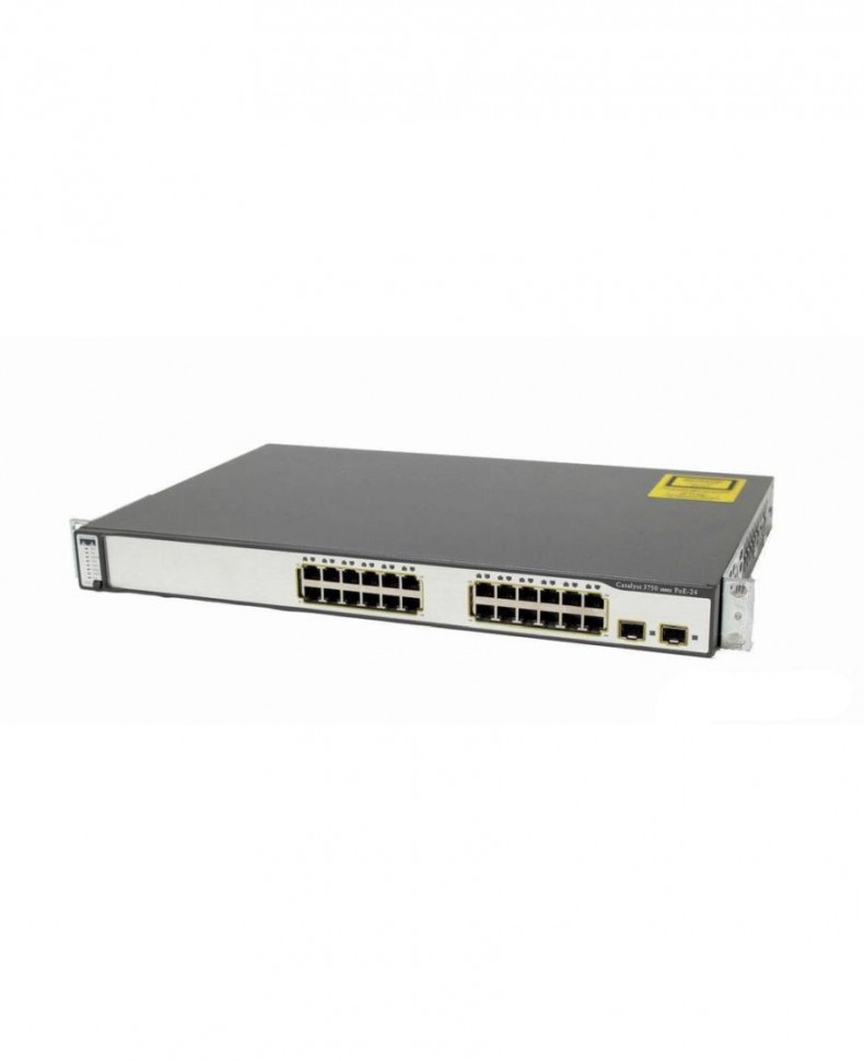Коммутатор Cisco Catalyst WS-C3750-24PS-S Layer 3, 24 порта 10/100Base-T PoE, 2 порта 1000Base-X (SFP)