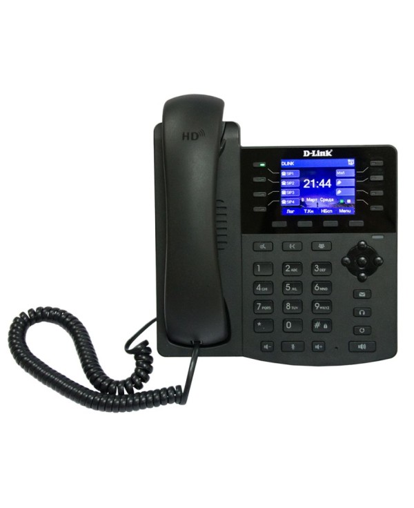 Телефон VoIP D-Link DPH-150SE с цветным дисплеем, 1 WAN-портом 10/100Base-TX, 1 LAN-портом 10/100Base-TX и поддержкой PoE