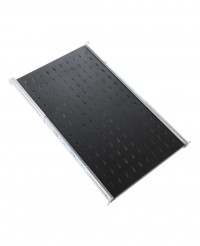 Полка перфорированная выдвижная с телескопическими направляющими, глубина 750 мм, цвет черный