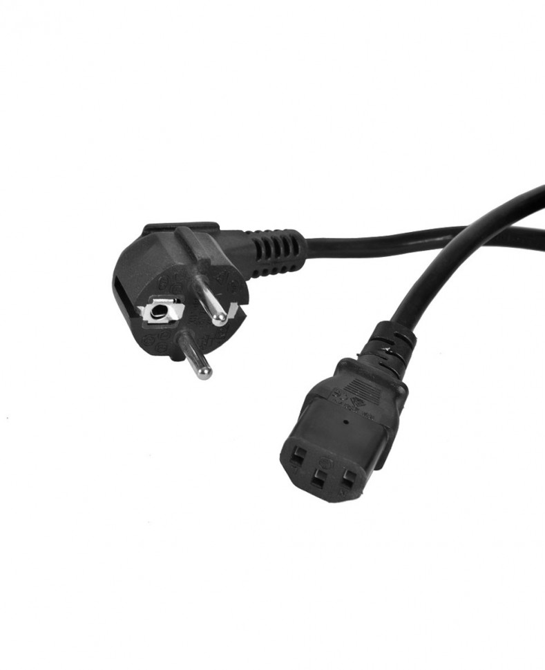 Шнур питания с заземлением IEC 60320 C13/Schuko, 10 А / 250 В (3 × 1,0), длина 5 м