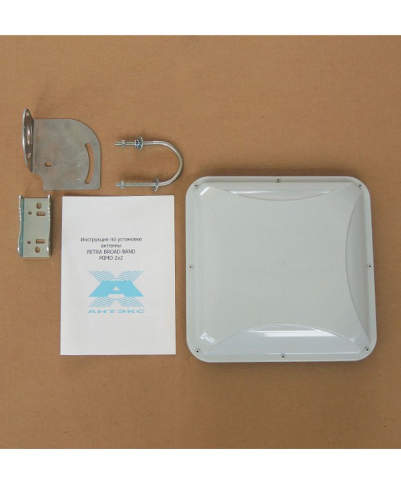 Внешняя панельная антенна Антэкс PETRA Broad Band MIMO 3G/4G/LTE2600, 1.7 - 2.7ГГц, 2x12-15 dBi, 2xN-female