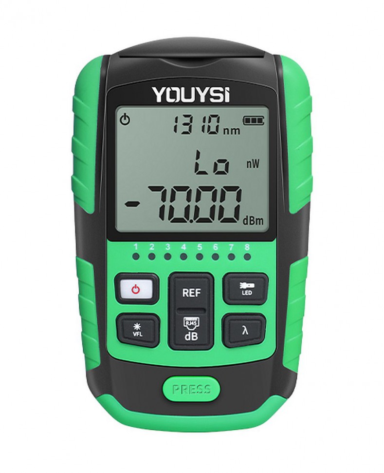 Мини измеритель оптической мощности OPM-mini GC65AP VFL (800-1700nm, -70dBm to +6dBm, VFL 15mW)