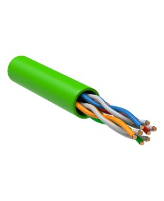 Кабель FARIAL U/UTP (4x2x0,52) витая пара категории 5e, 4 пары, 24AWG, BC (чистая медь), внутренний, LSLTx, зеленый