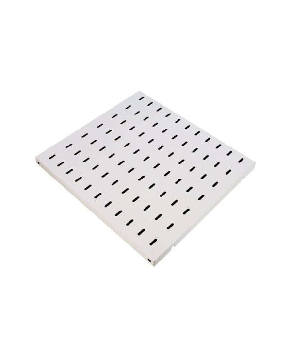 Полка для шкафов глубиной 600 мм 19" 1U, перфорированная, 496x530 мм, серая