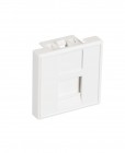 Вставка 45x45 мм типа Mosaic, 1 порт, под модули типа Keystone, белая