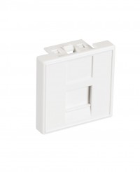 Вставка 45x45 мм типа Mosaic, 1 порт, под модули типа Keystone, белая