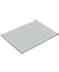 Полка для шкафов глубиной 600 мм 19" 1U, перфорированная, 444x450 мм, с ушками, серая