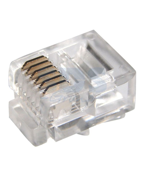 Коннектор RJ-12 (6P6C) кат.3 телефонный
