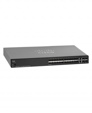 Управляемый гигабитный коммутатор CISCO SG350-28SFP с 28 портами 10/100/1000Base-X SFP