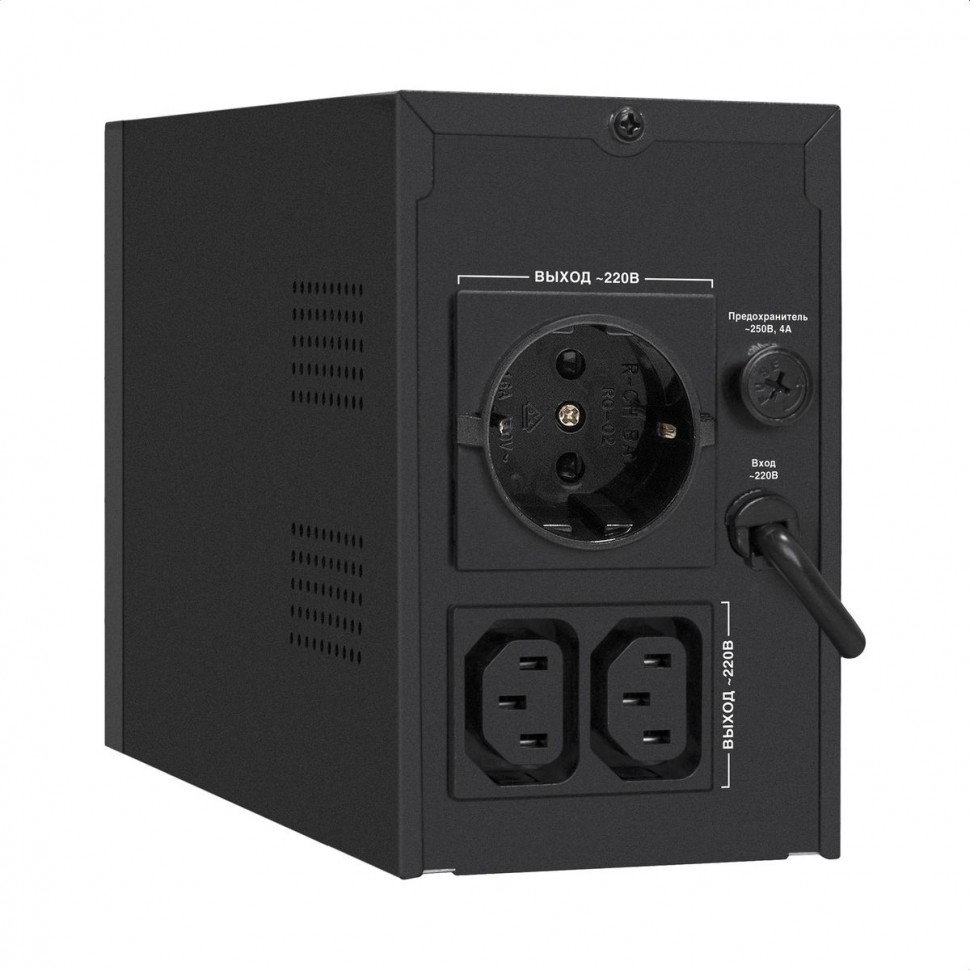 ИБП ExeGate Power Smart ULB-650.LCD.AVR.1SH.2C13 650VA/360W, LCD, AVR, 1xевророзетка, 2xC13, металлический корпус, черный