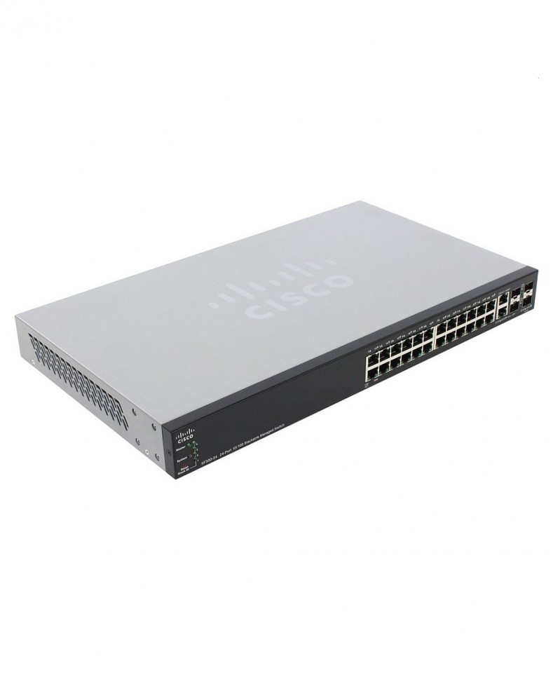 Коммутатор управляемый Cisco SF500-24 24x10/100Base-T / 2xCombo 1000Base-T/SFP Ports / 2xSFP Ports Коммутатор управляемый Cisco SF500-24 24x10/100Base-T / 2xCombo 1000Base-T/SFP Ports / 2xSFP Ports