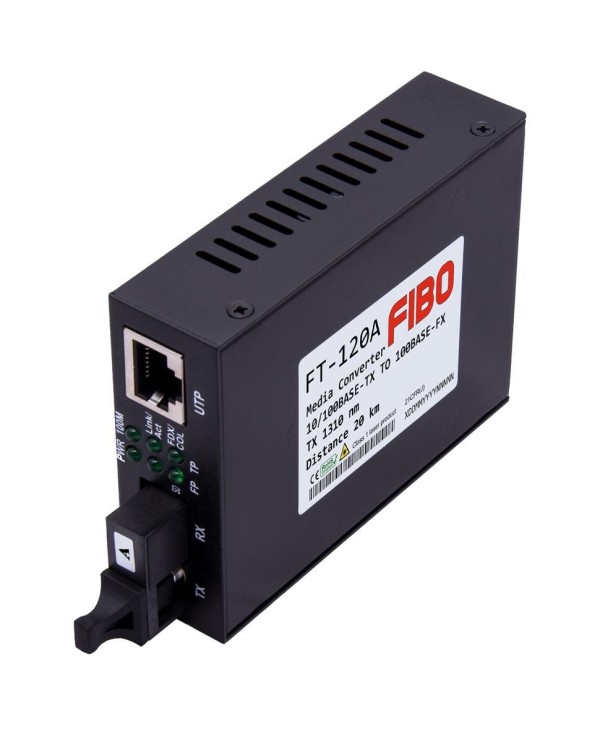Медиаконвертер FT-120A 10/100Base-TX - 100Base-FX одноволоконный (WDM), SM, TX1310/RX1550, SC, 20км
