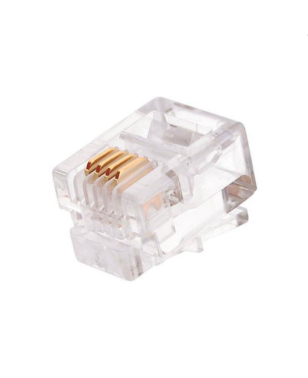 Коннектор RJ-11 (6P4C) кат.3 телефонный