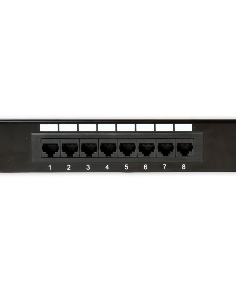 Патч-панель KRAULER 19" кат.5e 1U 16 портов RJ45 dual IDC