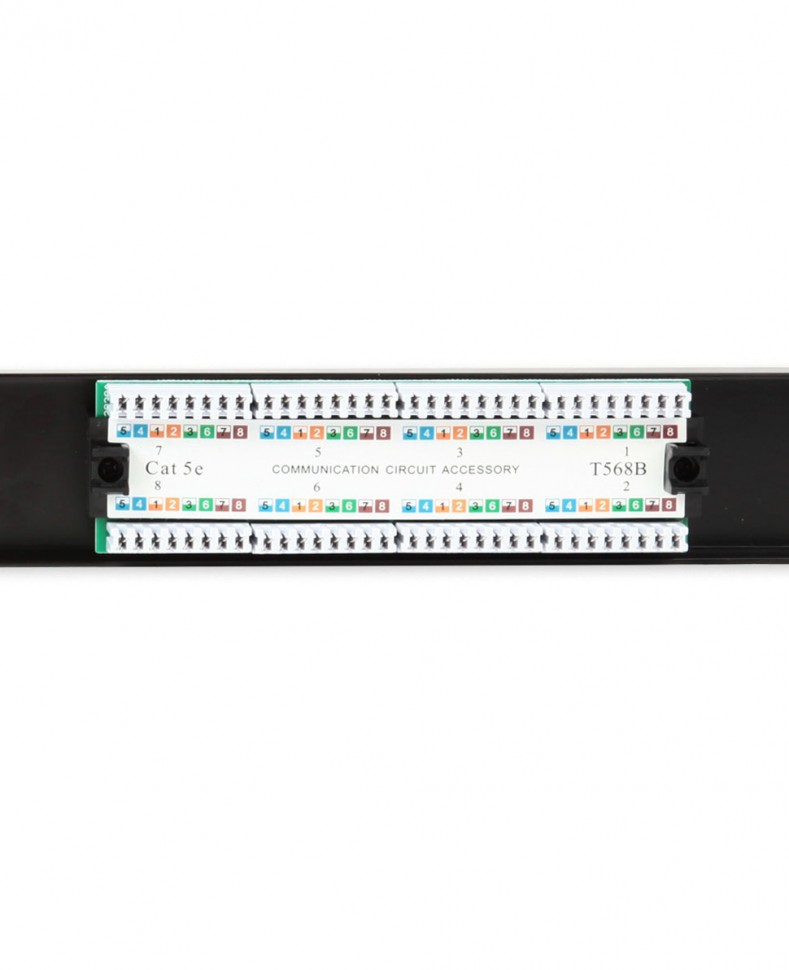 Патч-панель KRAULER 19" кат.5e 1U 16 портов RJ45 dual IDC