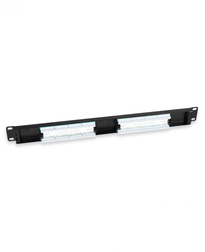 Патч-панель KRAULER 19" кат.5e 1U 16 портов RJ45 dual IDC