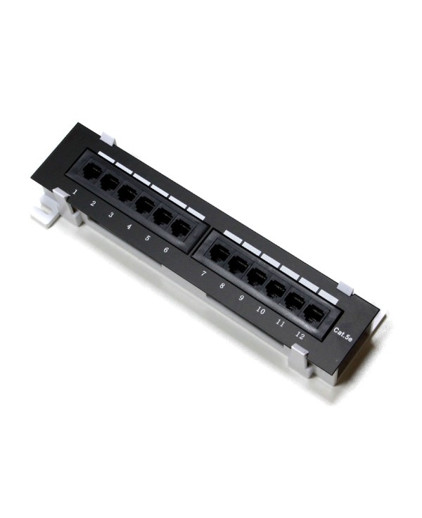Патч-панель настенная Netko UTP 12 портов, RJ45, 5e, dual IDC