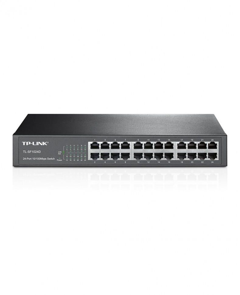 Коммутатор неуправляемый TP-LINK TL-SF1024D с 24 портами 10/100BASE-T