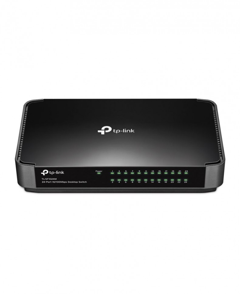 Коммутатор неуправляемый TP-LINK TL-SF1024М с 24 портами 10/100BASE-T, пластиковый корпус