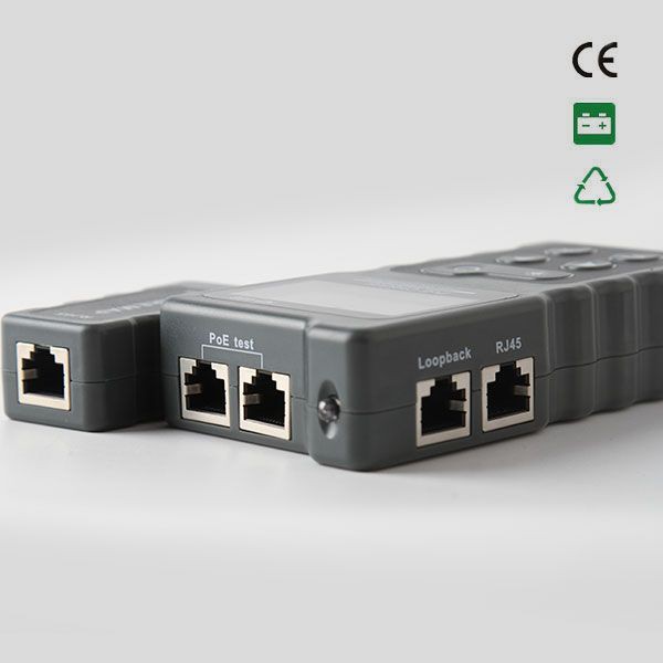 Сетевой кабельный PoE тестер NF-488 c LCD экраном