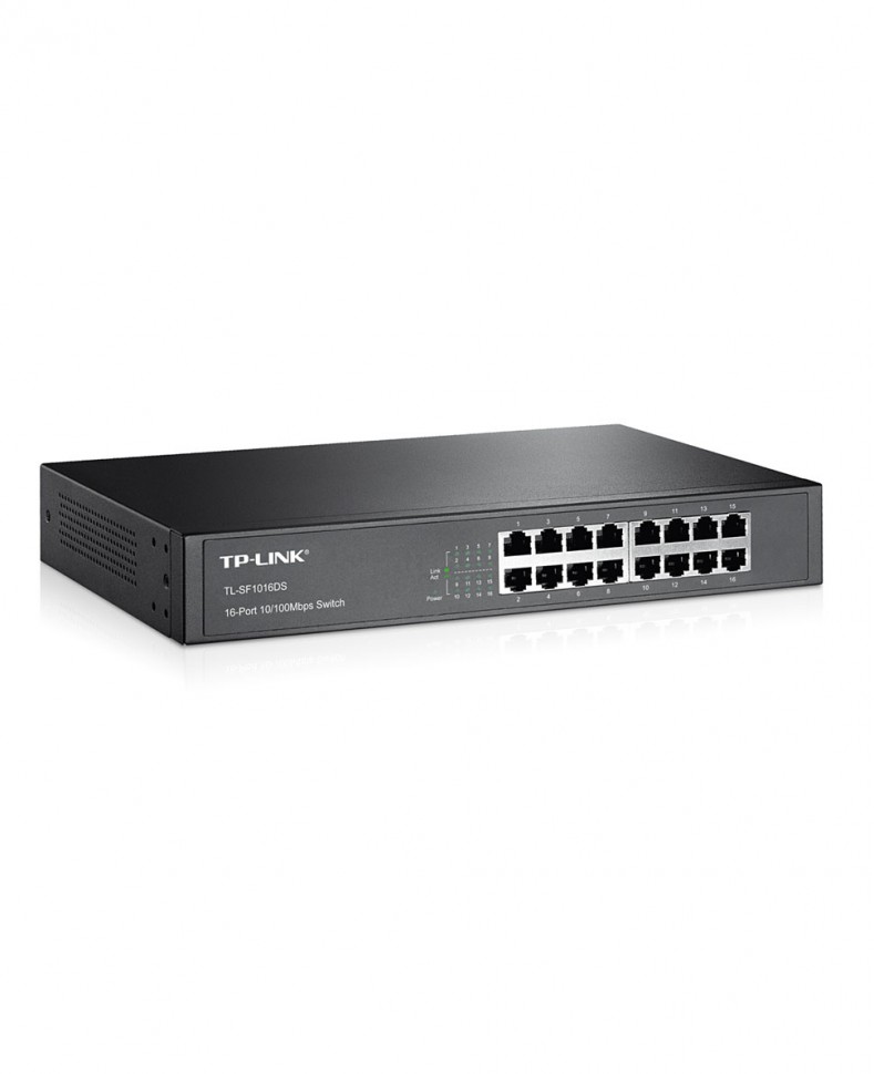 Коммутатор неуправляемый TP-LINK TL-SF1016DS с 16 портами 10/100BASE-T