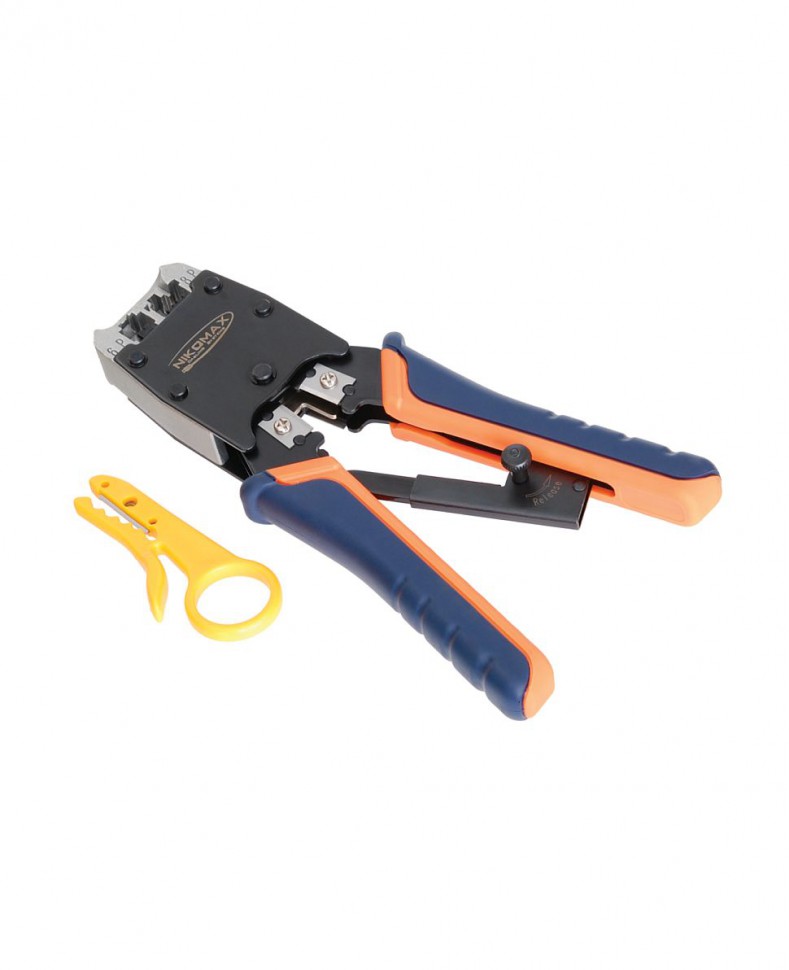 Обжимной инструмент NIKOMAX NMC-500R 8p8c(RJ-45), 6p6c(RJ-12), 6p4c(RJ-11)