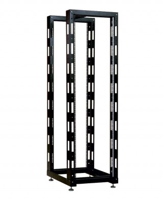 Стойка телекоммуникационная универсальная 42U двухрамная, цвет черный