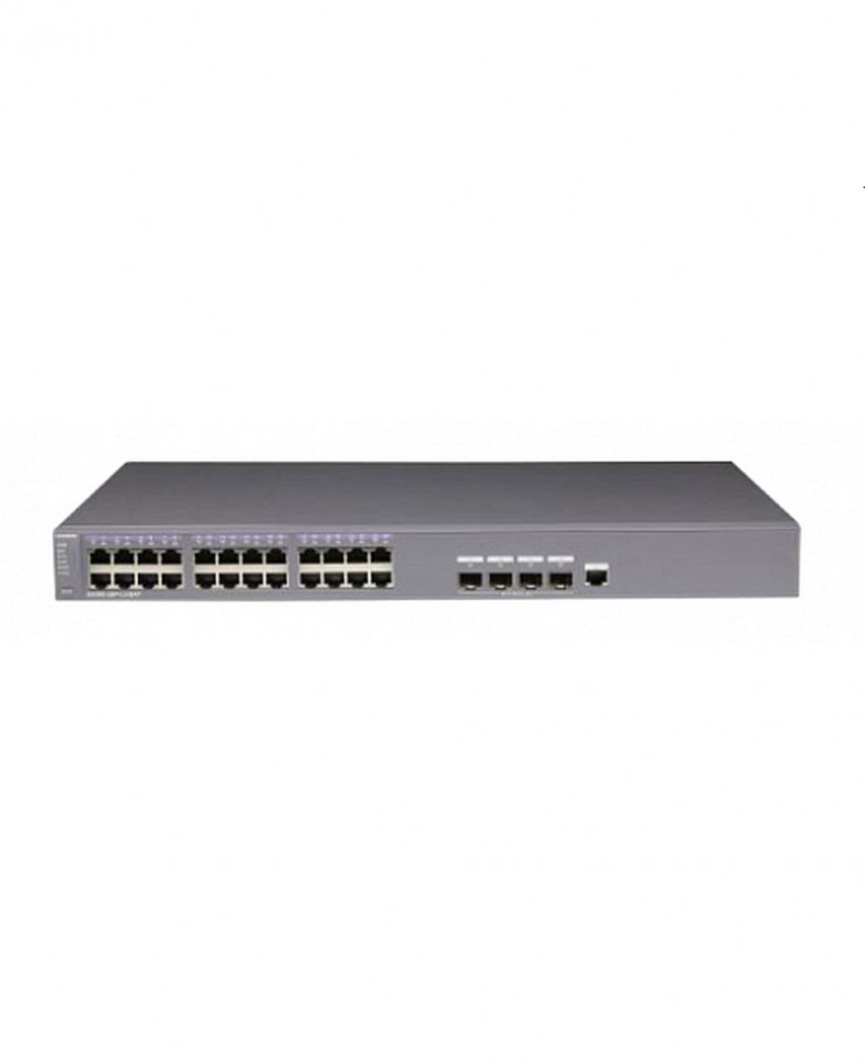 Коммутатор гигабитный управляемый Huawei S5300-28P-LI-BAT 24x10/100/1000Base-T, 4x100/1000Base-X SFP Коммутатор гигабитный управляемый Huawei S5300-28P-LI-BAT 24x10/100/1000Base-T, 4x100/1000Base-X SFP