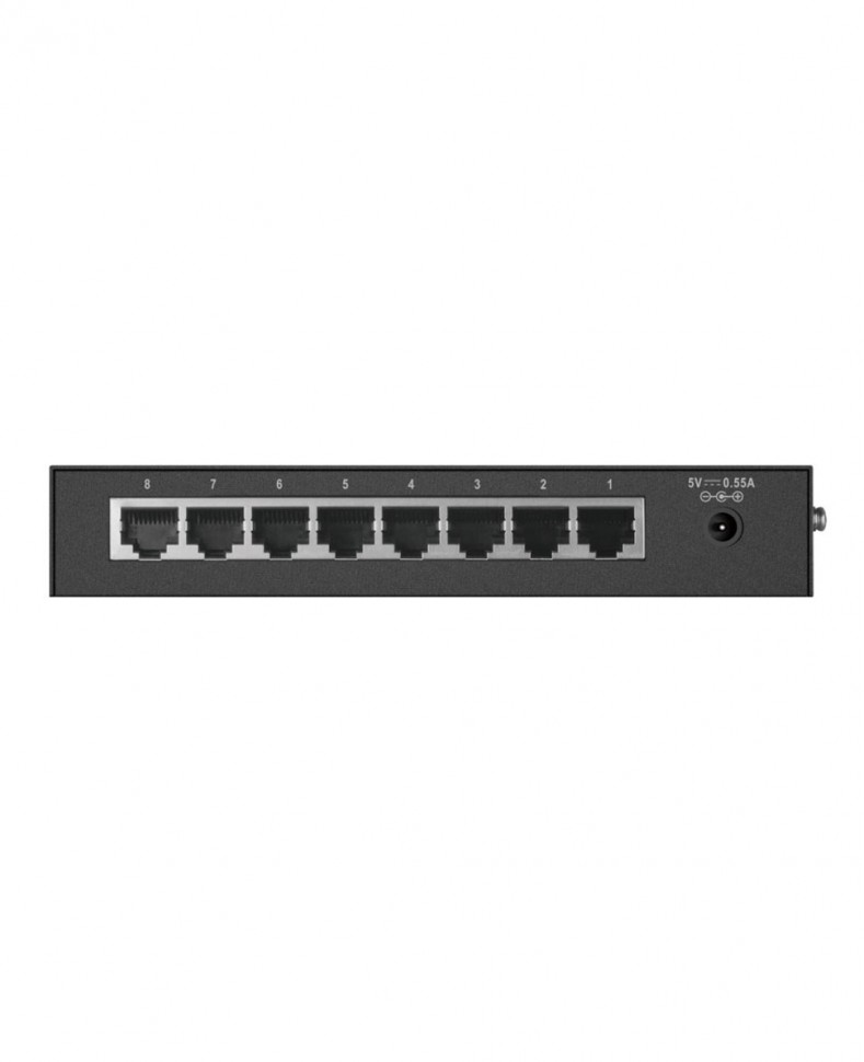 Коммутатор неуправляемый D-Link DES-1008D/L2 с 8 портами 10/100BASE-T металлический корпус
