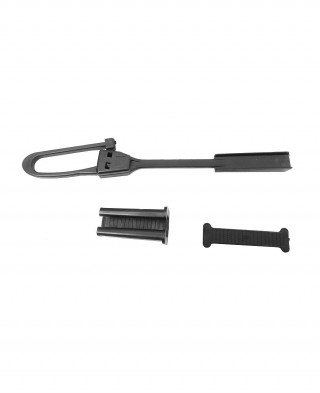 Зажим анкерный клиновой P25 для подвеса оптических кабелей типа FTTH, Flat Drop