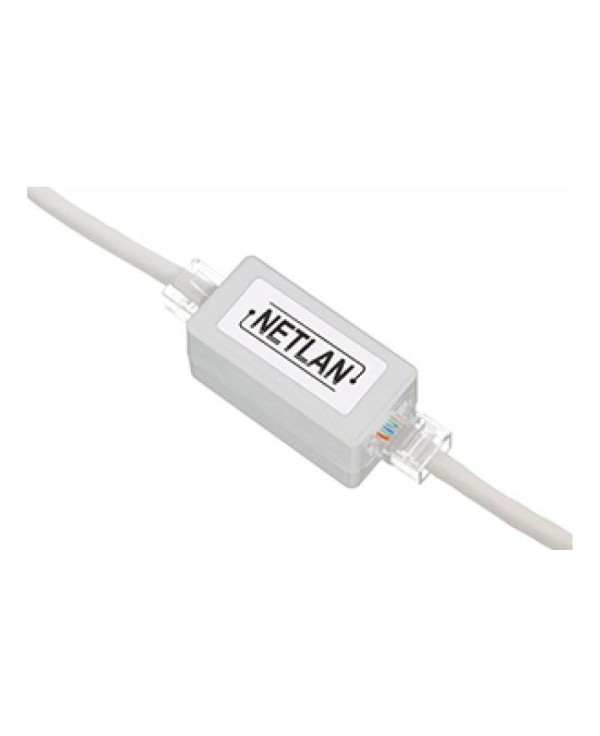 Кабельный соединитель NETLAN RJ45-RJ45 (8P8C), Кат.5e (Класс D), 100МГц, неэкранированный, белый