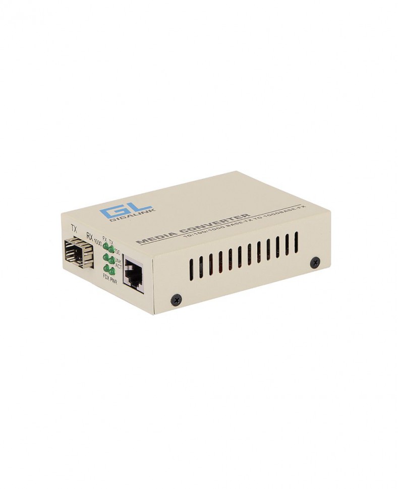 Медиаконвертер GIGALINK GL-GU-SFP под SFP Модуль 10/100/1000 Base-T/1000 Base-FX