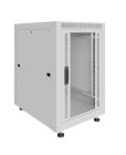 Шкаф напольный 19", 22U, 600х800x1150мм, стеклянная дверь, серый Шкаф напольный 19", 22U, 600х800x1150мм, стеклянная дверь, серый