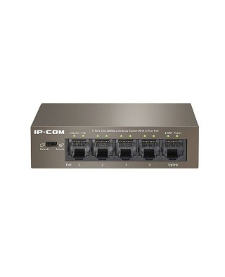 IP-COM F1105P-4-63W Коммутатор неуправляемый PoE, 5 портов, 5x100 Мбит/с, PoE 4х30 Вт (до 58 Вт), настольный