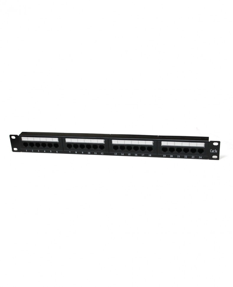 Патч-панель Netko UTP 24 порта, RJ45, 5e, 19", 1U, IDC 110