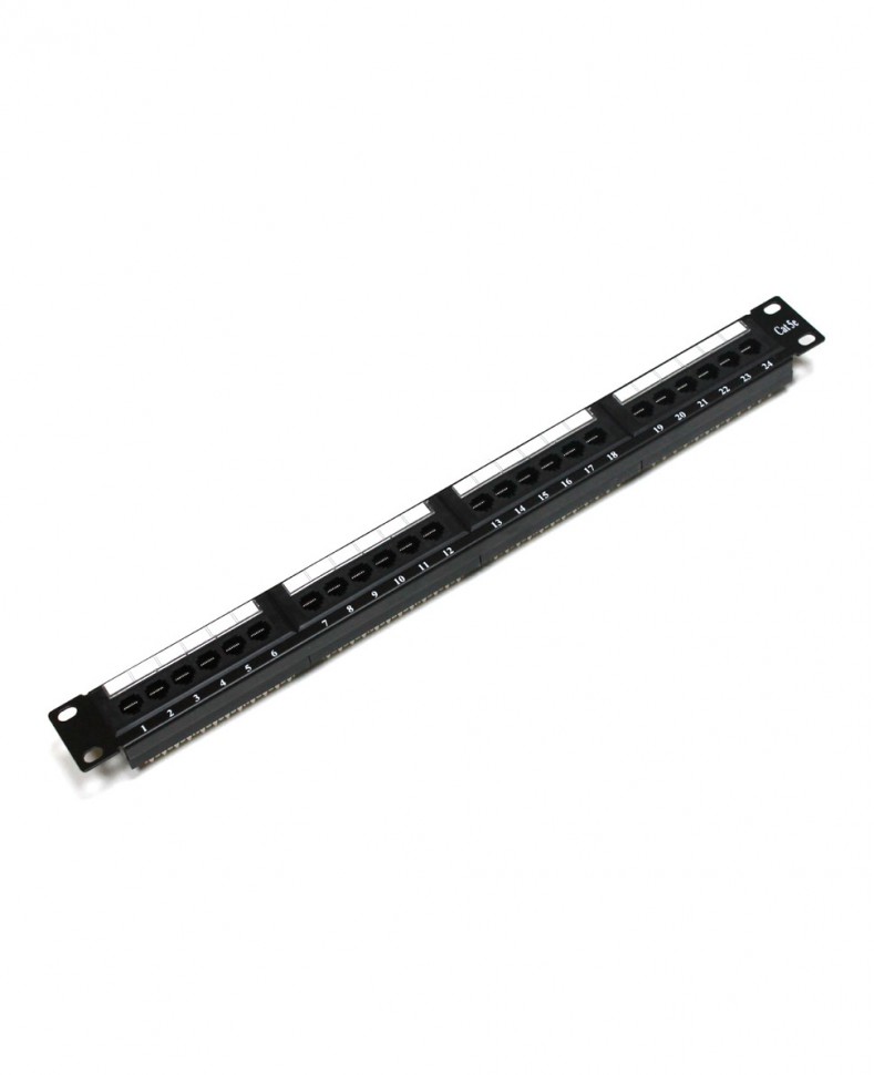 Патч-панель Netko UTP 24 порта, RJ45, 5e, 19", 1U, IDC 110