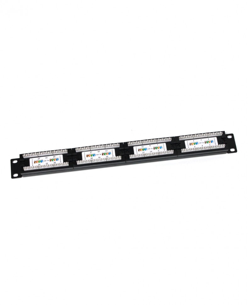 Патч-панель Netko UTP 24 порта, RJ45, 5e, 19", 1U, IDC 110