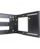 Кронштейн телекоммуникационный настенный 3U, регулируемая глубина 300-450 мм, цвет черный - Кронштейн телекоммуникационный настенный 3U, регулируемая глубина 300-450 мм, цвет черный