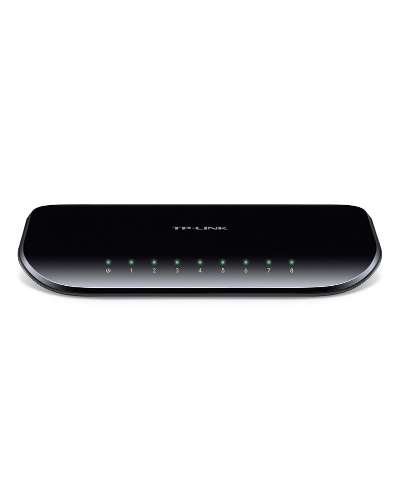 Коммутатор гигабитный неуправляемый TP-LINK TL-SG1008D с 8 портами 10/100/1000Base-T
