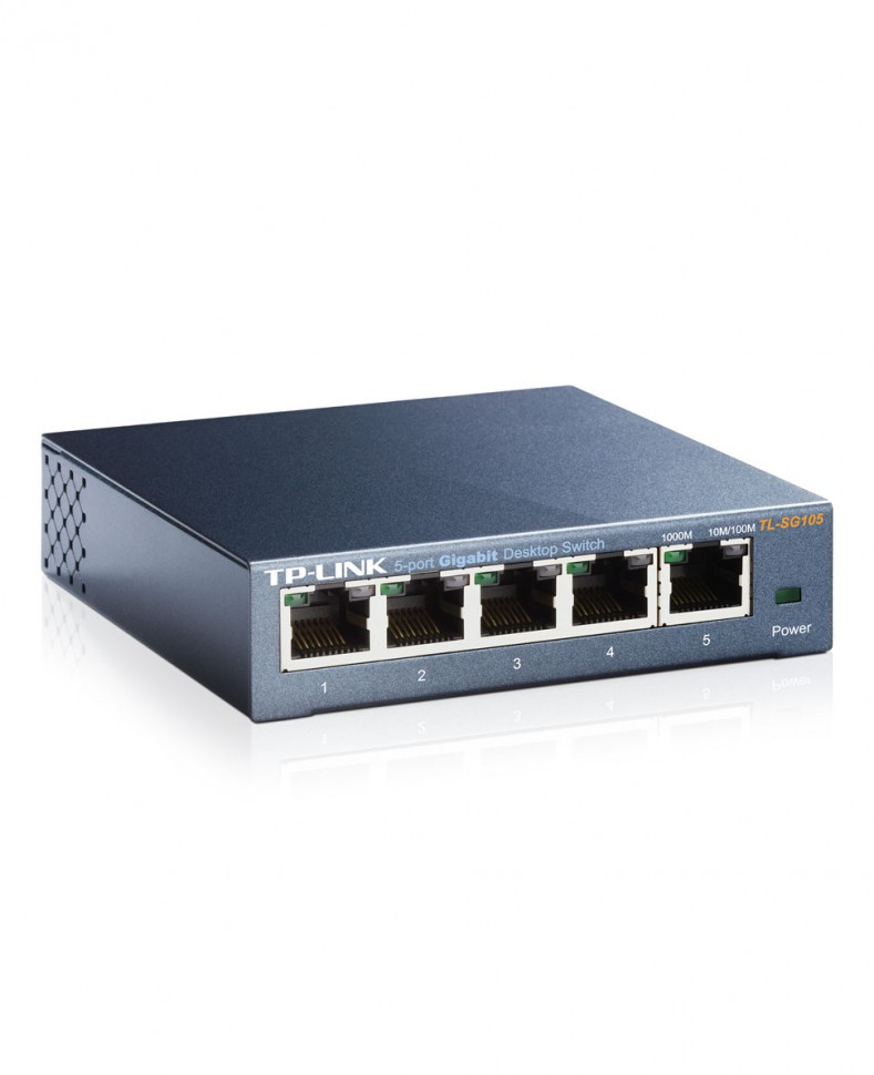 Коммутатор гигабитный неуправляемый TP-LINK TL-SG105 с 5 портами 10/100/1000Base-T