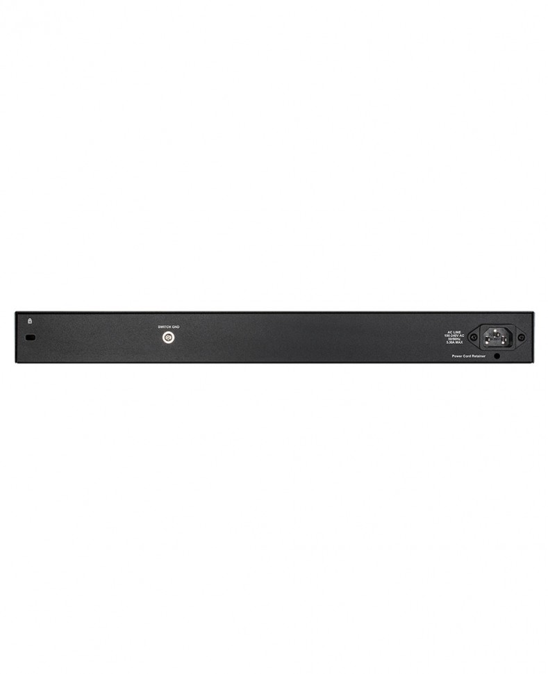 Коммутатор гигабитный управляемый D-Link DGS-1210-28MP с 24 портами 10/100/1000Base-T и 4 комбо-портами 100/1000Base-T/SFP (24 порта PoE 802.3af/at, PoE-бюджет 370 Вт)