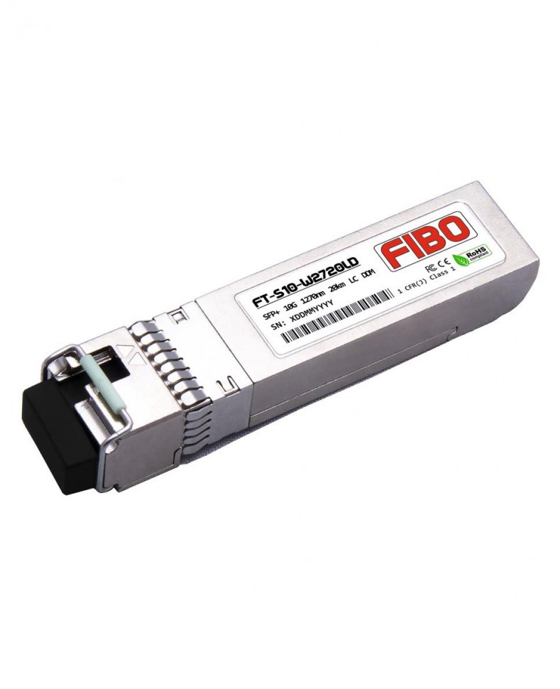 Модуль SFP+  FIBO FT-S10-W2720LD WDM, 10 G, до 20 км, TX 1270 нм, RX 1330 нм, LC, DDM